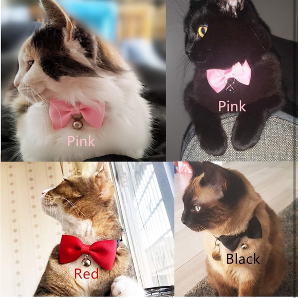 5for$10 Baby Pink Bell Cat Collar & Small Pet Collar Pet Accessories 10 Inches - Picture 8 of 9